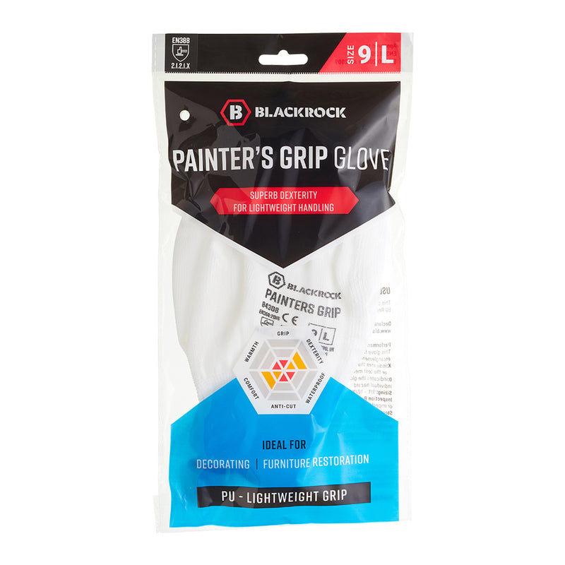 Blackrock Painter's Lightweight PU Gripper Gloves Pair - size 10/XL