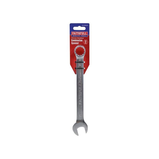 Faithfull Combination Spanner CV Satin Finish 21mm Faithfull - RockBottom Northampton