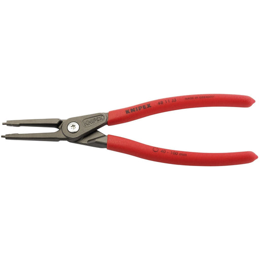Draper 75080 KNIPEX 48 11 J3 SB Precision Circlip Pliers For Internal Circlips In Bore Holes, 225mm