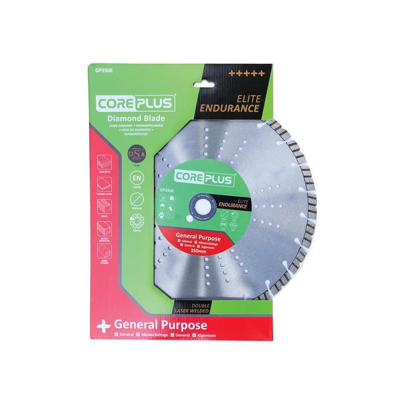 Coreplus GP350E Elite General-Purpose Diamond Blade 350mm CorePlus - RockBottom Northampton