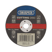 Draper 94767 Metal Cutting Disc, 75 x 1 x 10mm
