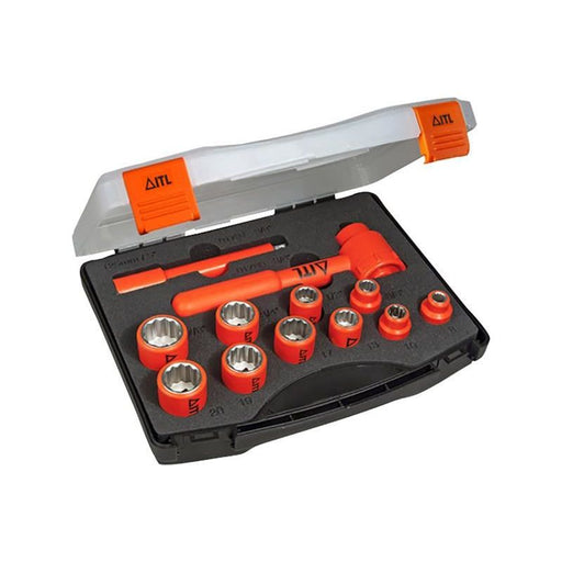 Itl Insulated Insulated 3/8in Drive Socket Set, 12 Piece ITL Insulated - RockBottom Northampton