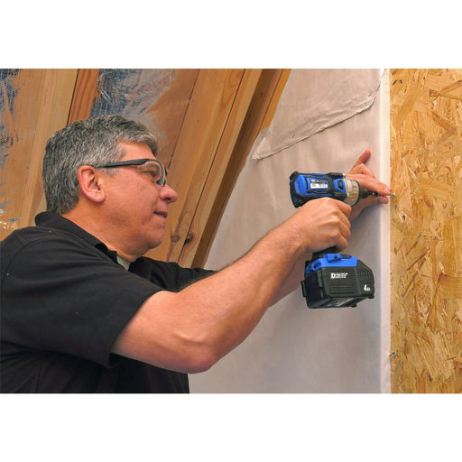 Draper 86958 D20 20V Brushless Impact Driver, 1/4" Hex, 180Nm, 2 x 2.0Ah Batteries, 1 x Charger