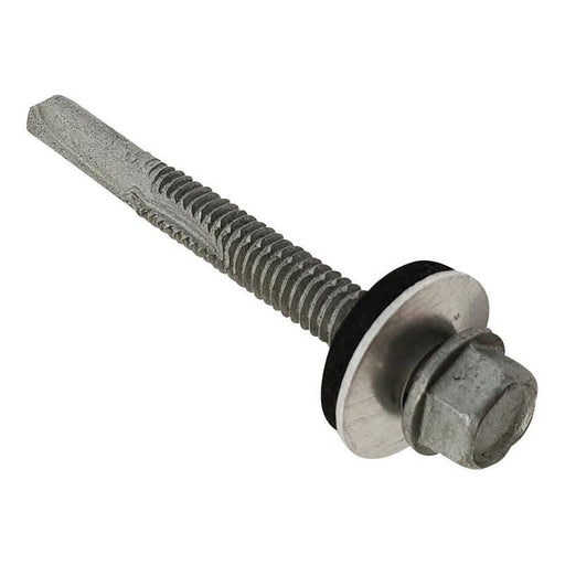 Forgefix TechFast Roofing Sheet to Steel Hex Screw & Washer No.5 Tip 5.5 x 50mm Box 100 ForgeFix - RockBottom Northampton