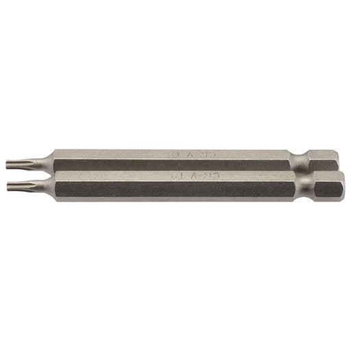 Draper 66830 Draper TX-STAR® Insert Bit, 1/4" Hex, 75mm Long, T8 (Pack of 2)