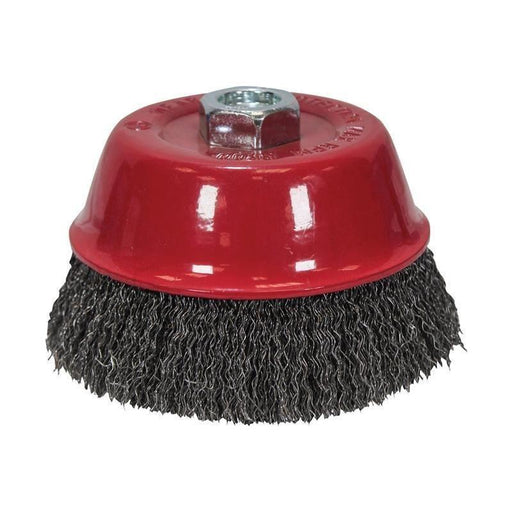Faithfull Wire Cup Brush 100mm M14x2, 0.30mm Steel Wire Faithfull - RockBottom Northampton