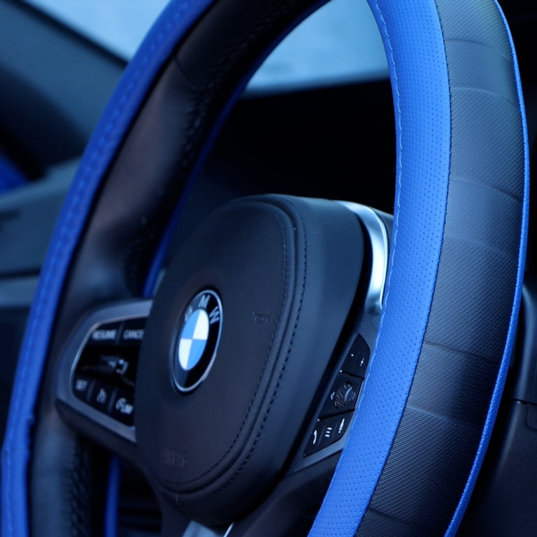 Streetwize Steering Wheel Glove Black/Blue - Sports Grip