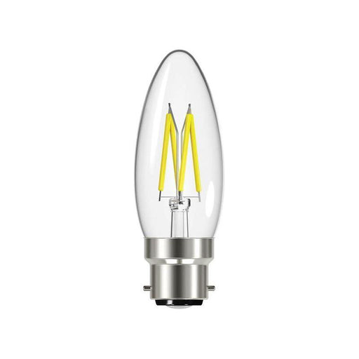 Energizer® LED BC (B22) Candle Filament Non-Dimmable Bulb, Warm White 470 lm 4W Energizer® - RockBottom Northamptin