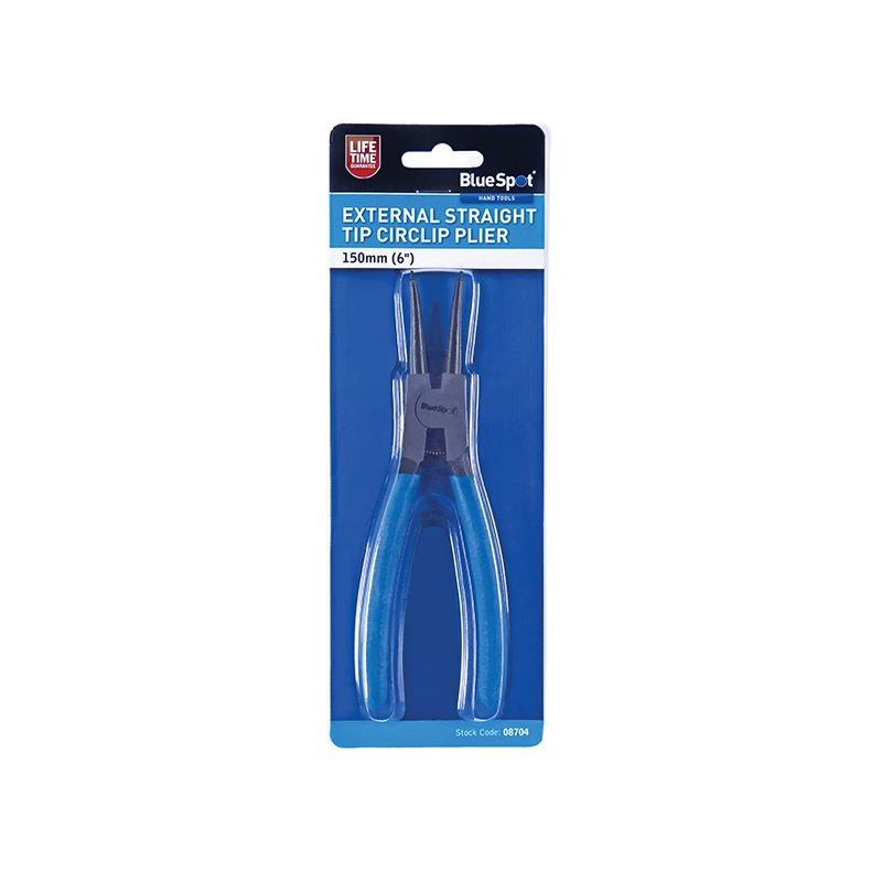 Bluespot Tools Circlip Pliers External Straight 150mm (6in) BlueSpot Tools - RockBottom Northampton