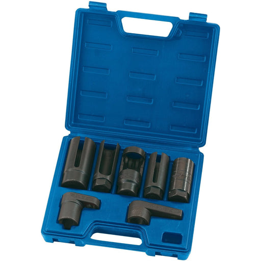 Draper 89765 Draper Expert Lambda/Oxygen Sensor Socket Set, 3/8", 1/2" Sq. Dr. (7 Piece)