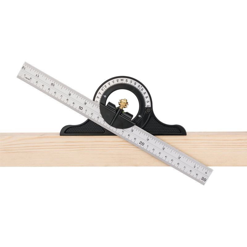 Draper Combination Square with Centre Head and Protractor, 300mm 34704 Draper - Town Tools 