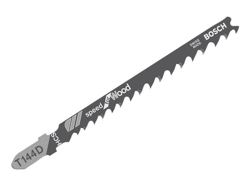 Bosch Powertool Accessories T 144 D Speed for Wood Jigsaw Blade 100mm Pack of 5 Bosch Powertool Accessories - RockBottom Northampton