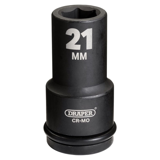Draper 05053 Draper Hi-TORQ® Deep Impact Socket, 3/4" Sq. Dr., 21mm