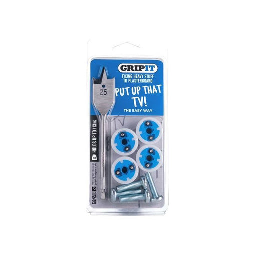 Gripit TV Kit, Clam Pack Gripit - RockBottom Northampton