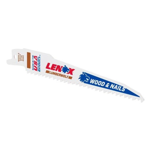 Lenox LumberWolf Reciprocating Saw Blade 152 x 11 x 1.3mm 6 TPI (Pack 5) LENOX - RockBottom Northampton