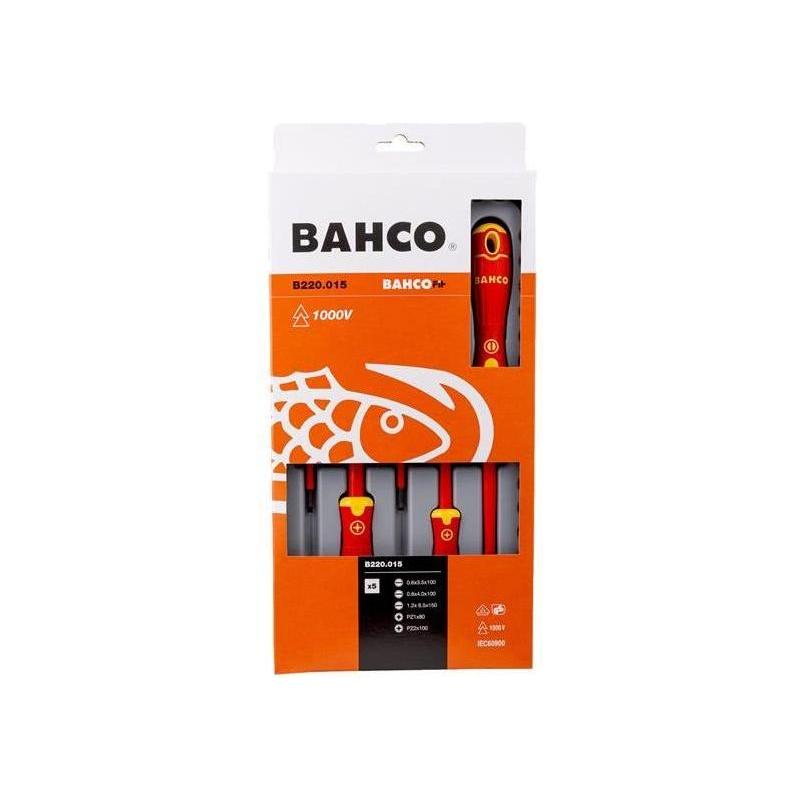 Bahco B220.015 BAHCOFIT Insulated Screwdriver Set, 5 Piece Bahco - RockBottom Northampton