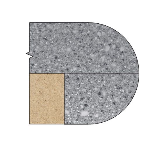 90/28X1/2TC - Bull nose combination cutter