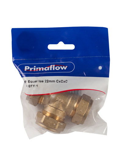 PrimaPack COMP Equal tee 22mm CxCxC