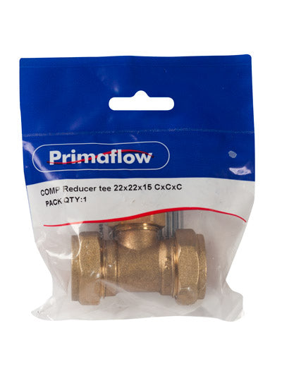 PrimaPack COMP Reducing tee 22x22x15 CxCxC