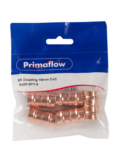 PrimaPack SR Coupling 15mm CxC - PK 5