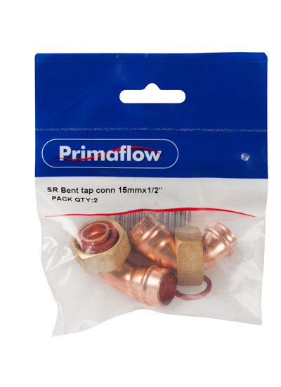 PrimaPack SR Bent Tap Connector 15mm x 1/2" - PK 2