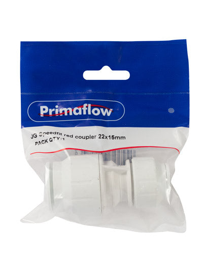 PrimaPack JG Speedfit red coupler 22x15mm