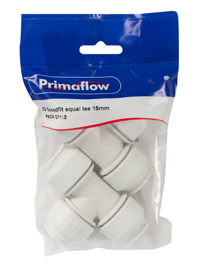 PrimaPack JG Speedfit equal tee 15mm - PK 2