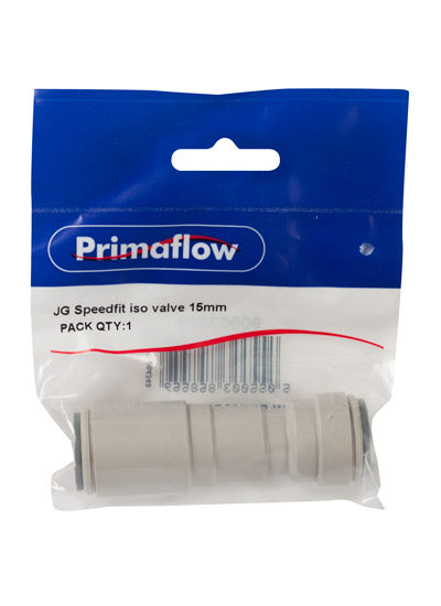 KwikPak JG Speedfit isolation valve 15mm (Pk1)