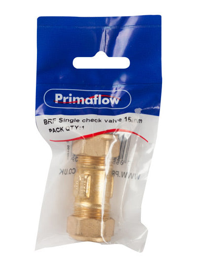 PrimaPack Single Check Valve 15mm