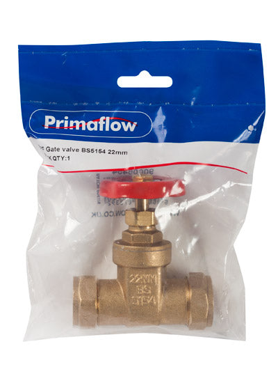 PrimaPack Gate Valve 22mm -  BS5154