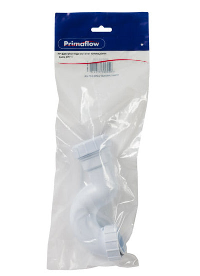 KwikPak bath/shwr trap low level 40mmx20mm