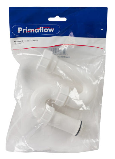 KwikPak swivel S-trap 32mmx76mm