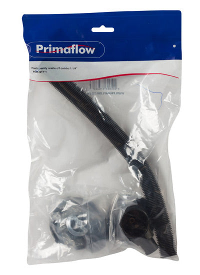PrimaPack Plastic Vanity Combined Waste & Overflow 1.1/4"