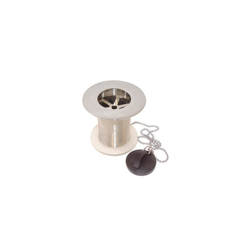 PrimaPack Brass Belfast Sink Waste 1.1/2" + Plug; Chain & Stay