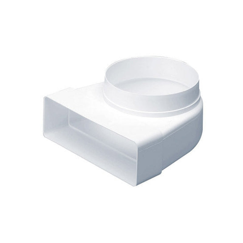 KwikPak ventilation bend 100mm inside dia - white