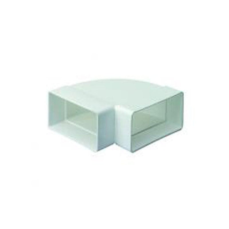 KwikPak ventilation vertical 90 deg bend - white
