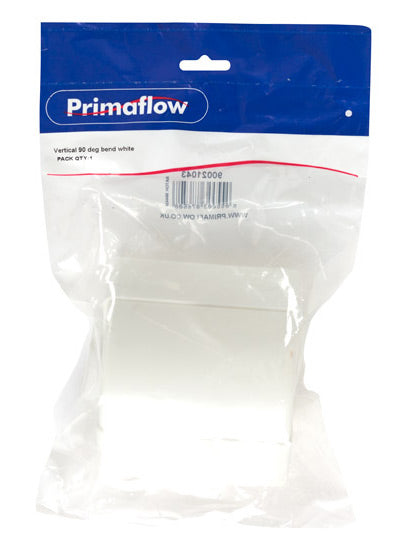KwikPak ventilation vertical 90 deg bend - white