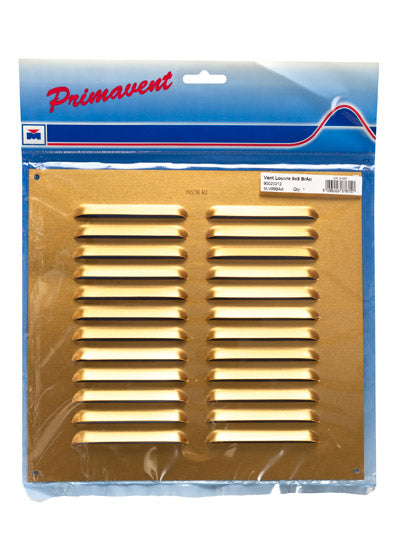 Primavent louvre 9" x 9" - brass anodised