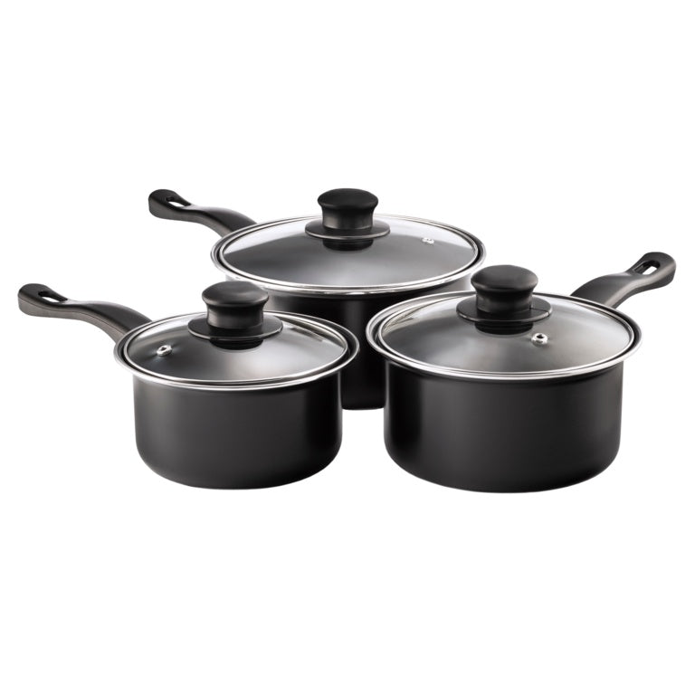 Mtk Housewares Non-Stick Sauce Pan Set 3 Piece