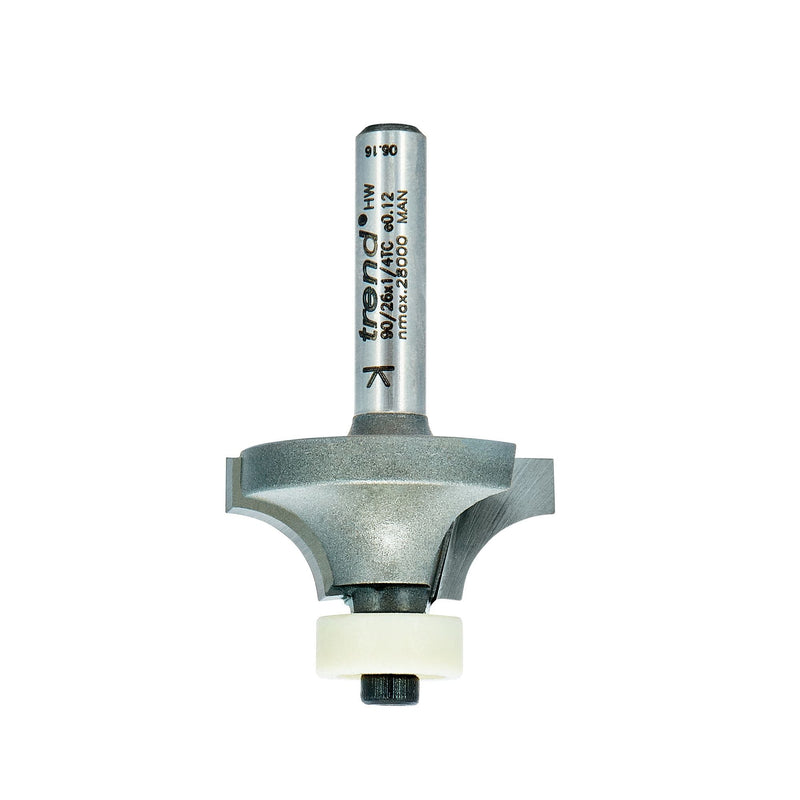 90/26X1/4TC - Bull nose combination cutter