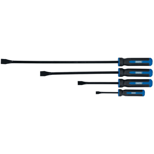 Draper 92034 'Pound Thru' Soft Grip Pry Bar Set (4 Piece)