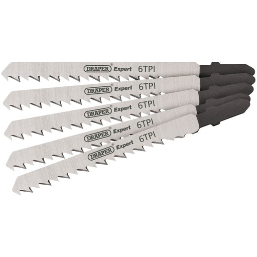 Draper 81719 Draper Expert DT101D Jigsaw Blade Set, 100mm (5 Piece)