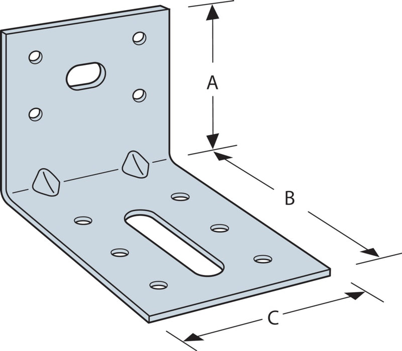 Simpson Strong Tie Light Reinforced Angle Bracket 70 x 50 x 60