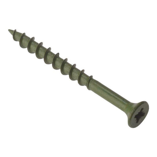 Forgefix Decking Screw Pozi Compatible ST Green Anti-Corrosion 4.5 x 50mm Box 200 ForgeFix - RockBottom Northampton