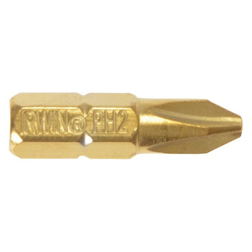 Irwin® Screwdriver Bits Phillips PH2 25mm Titanium (Pack 2) IRWIN® - RockBottom Northampton