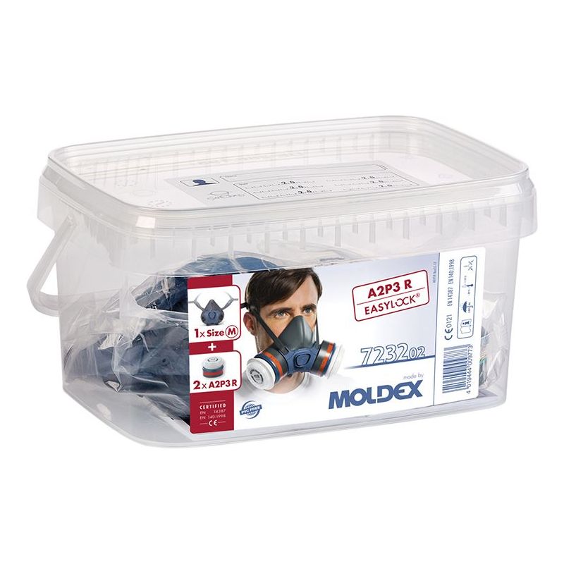Moldex Series 7000 Half Mask (Medium) + 2 x A2P3 R Filters + Storage Box Moldex - RockBottom Northampton