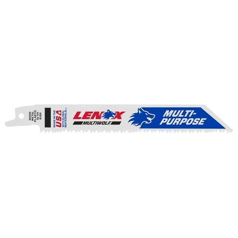 Lenox MultiWolf Wave Edge Reciprocating Saw Blade 152 x 19 x 0.9mm 10 TPI (Pack 25) LENOX - RockBottom Northampton