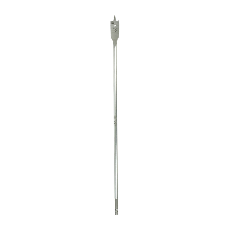 TIMCO Long Flat Wood Bit — Blister Pack