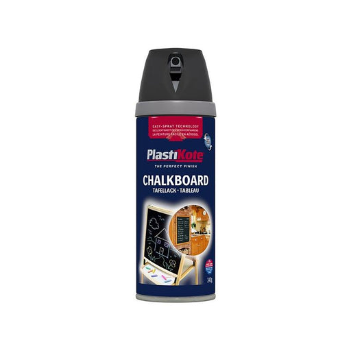 Plastikote Twist & Spray Chalkboard Paint Black 400ml PlastiKote - RockBottom Nothampton