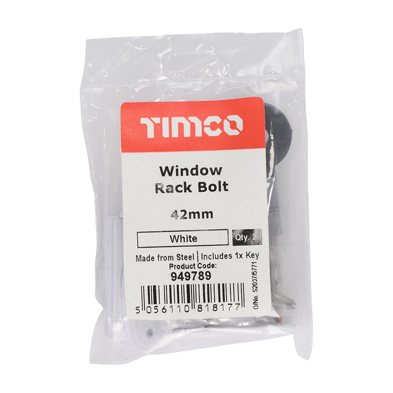 TIMCO Window Rack Bolts Electro Brass - 42mm